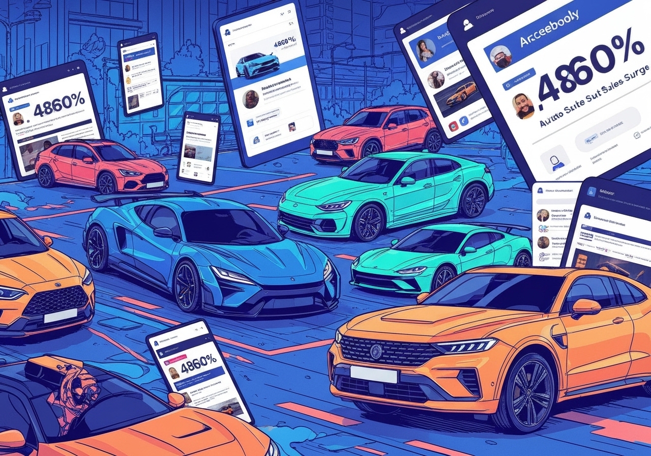 Facebook Ads Boost: 4,860% Auto Sales Surge Facebook Ads Boost: 4,860% Auto Sales Surge