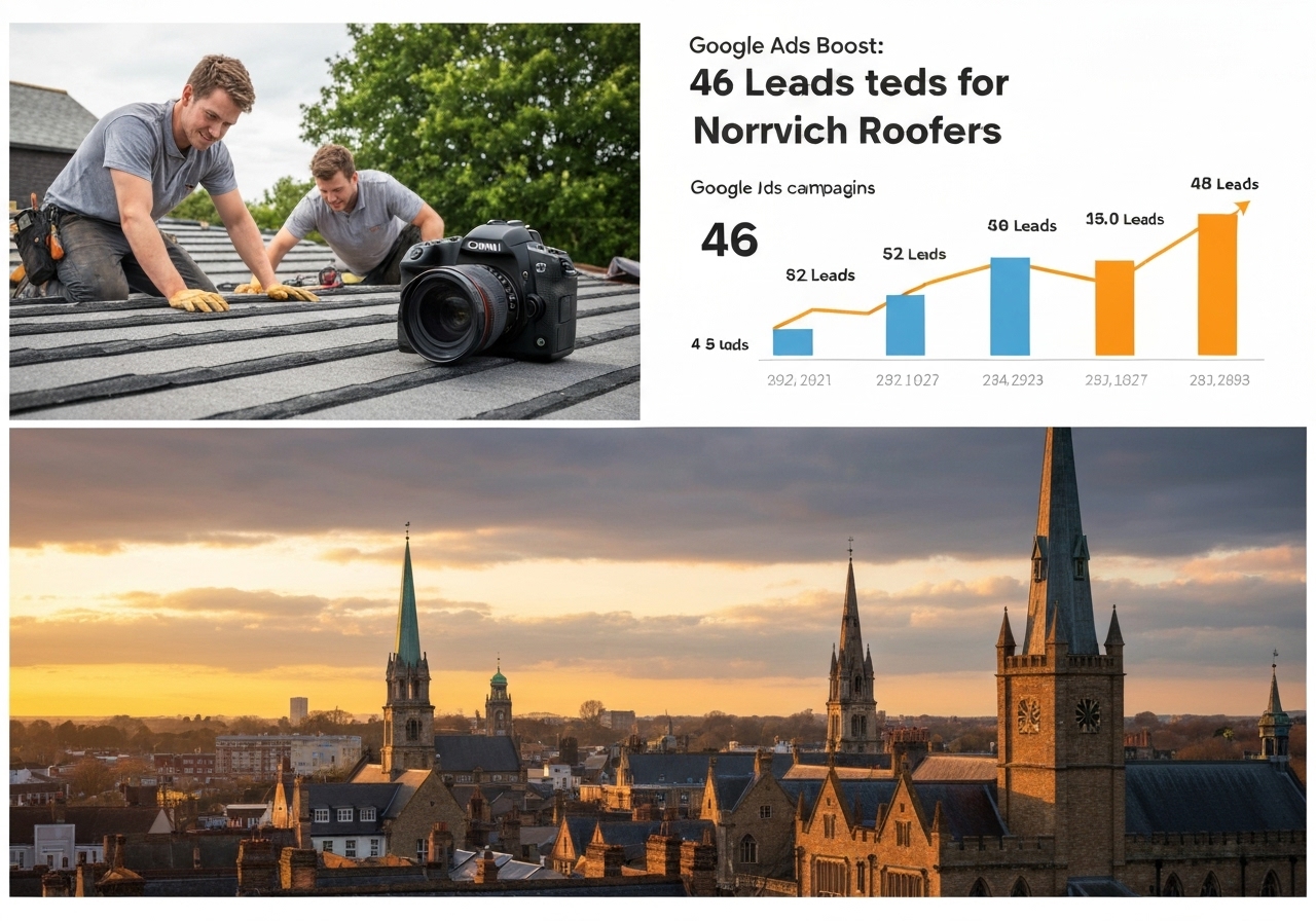 Google Ads Boost: 46 Leads for Norwich Roofers Google Ads Boost: 46 Leads for Norwich Roofers