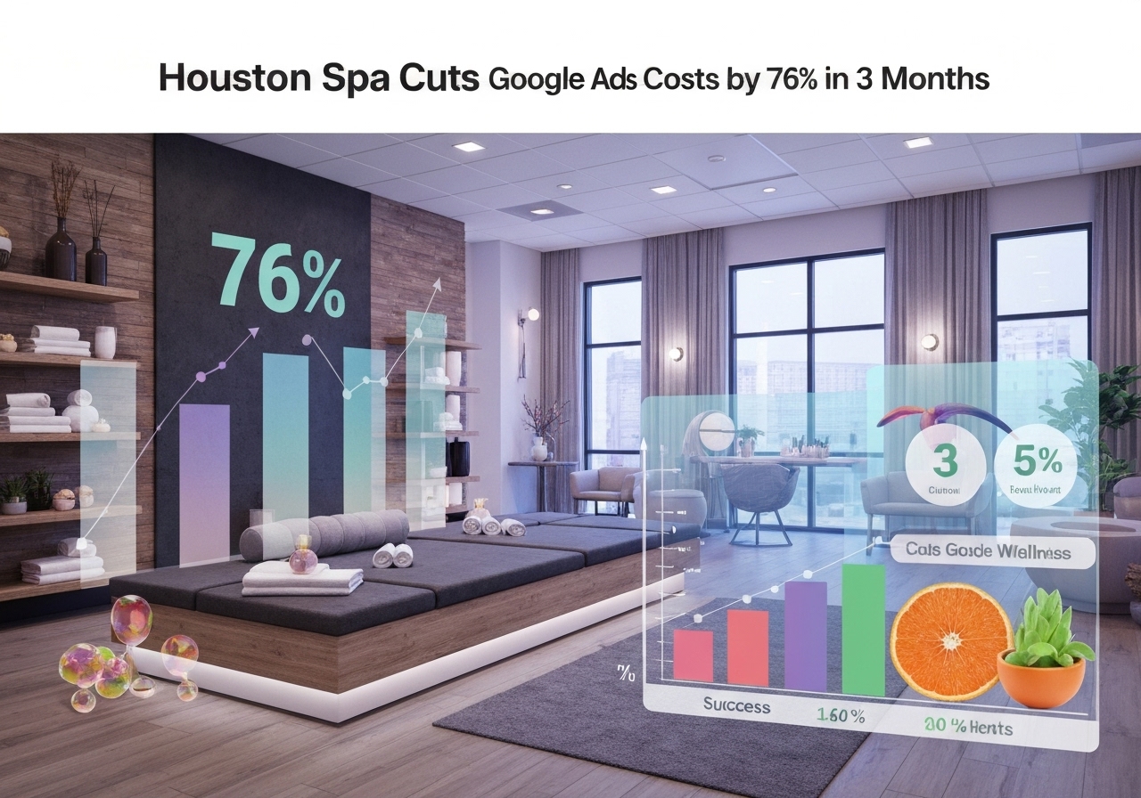 Houston Spa Cuts Google Ads Costs by 76% in 3 Months