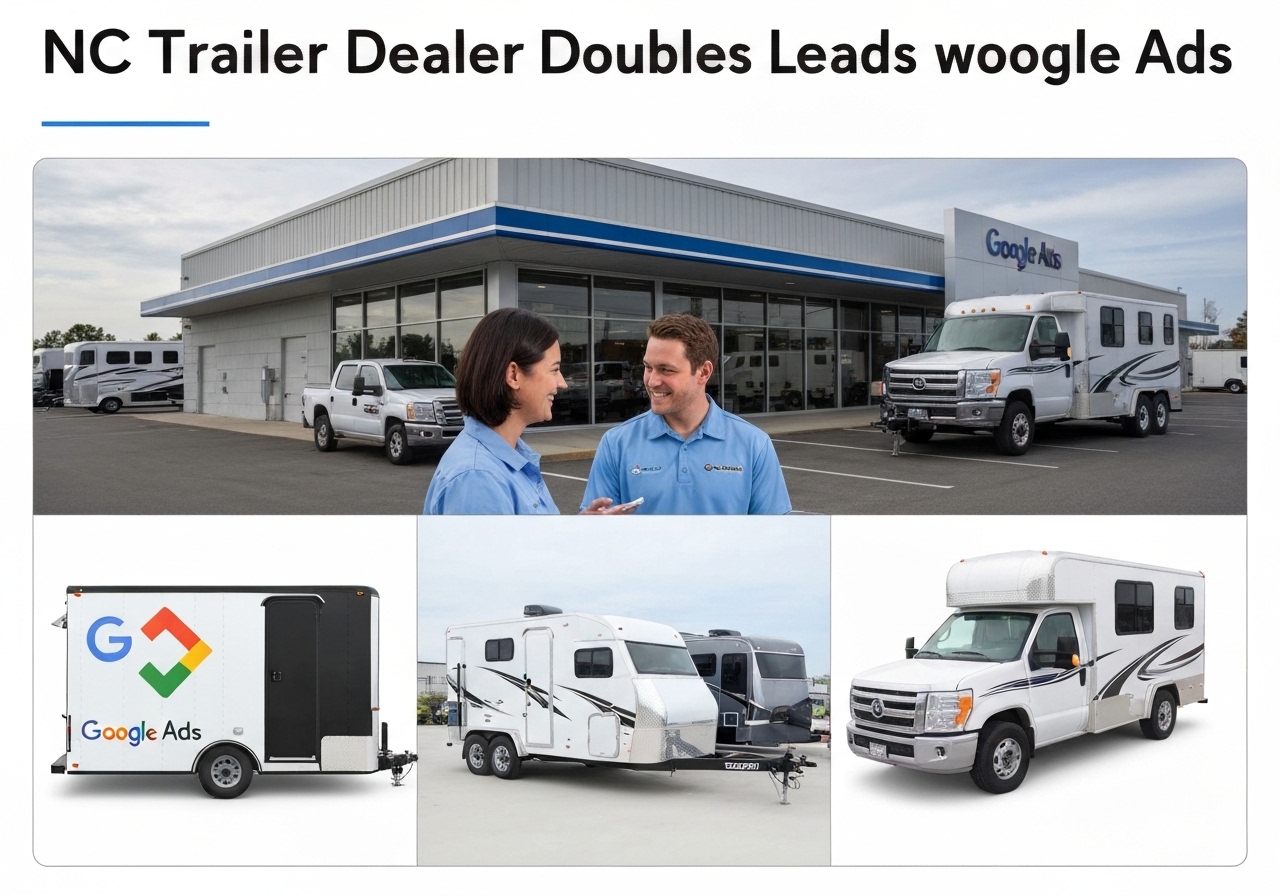 NC Trailer Dealer Doubles Leads with Google Ads NC Trailer Dealer Doubles Leads with Google Ads