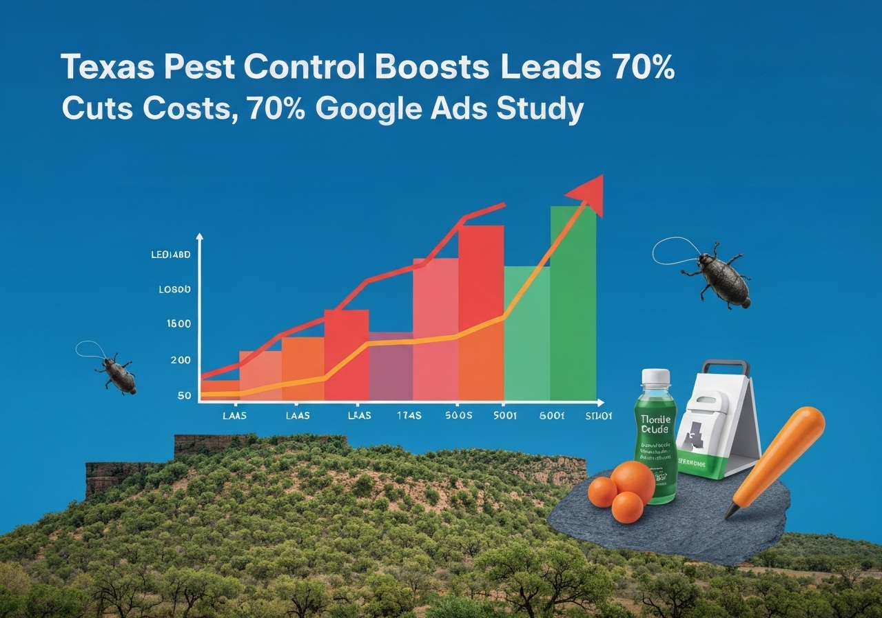 Texas Pest Control Boosts Leads 70%, Cuts Costs: Google Ads Study