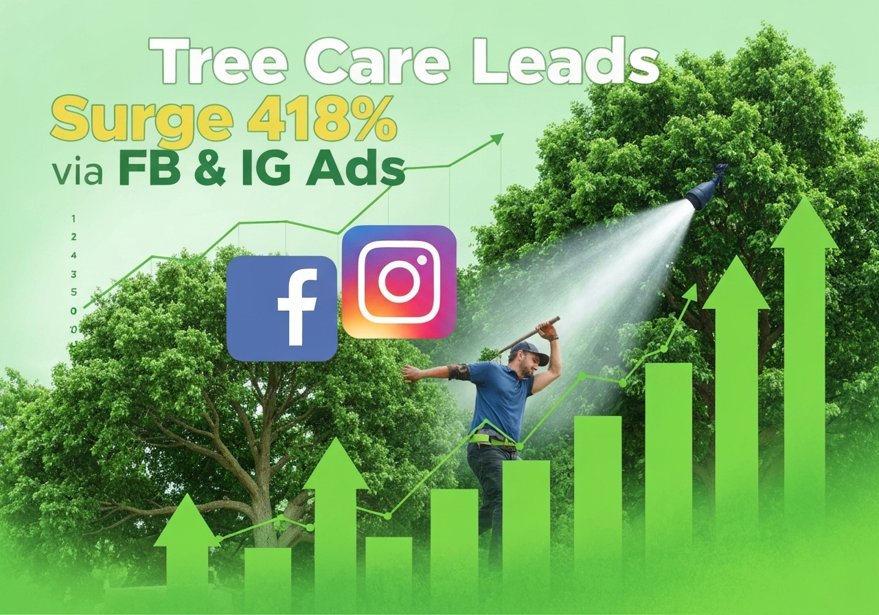 Tree Care Leads Surge 418% via FB & IG Ads Tree Care Leads Surge 418% via FB & IG Ads